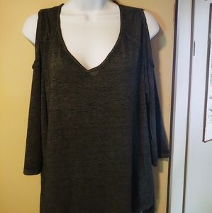 a.n.a Cutout Shoulder Top